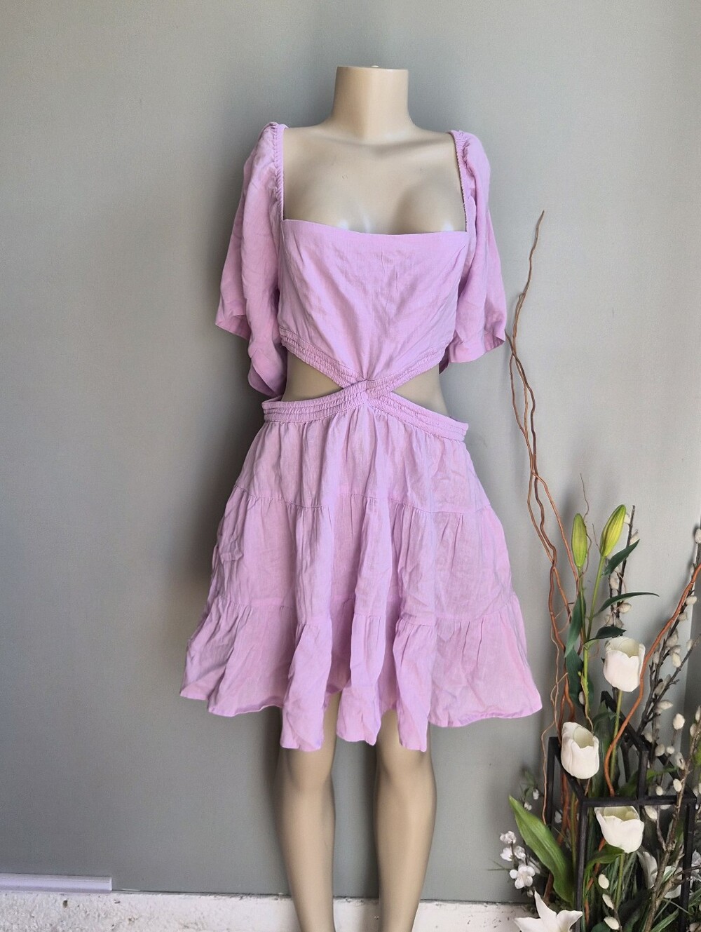 Free People Cross Of Sunlight Mini Dress Size XL